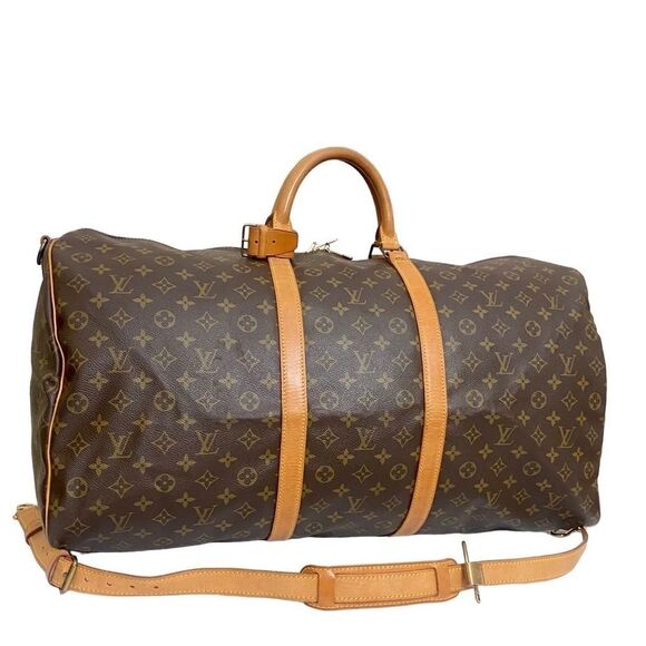 LOUIS VUITTON Bandouliere Keepall 60 Travel Bag 🧳 VI0950 - Picture 1 of 17